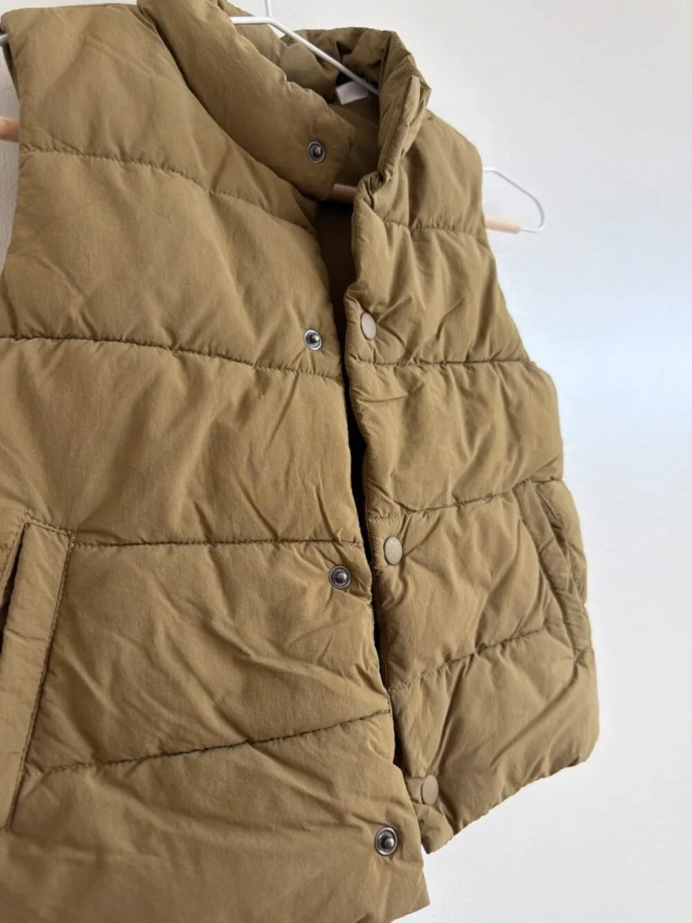 Zara Kids Puffer Vest 2-3Y 98cm Camel Khaki Fall Back to School